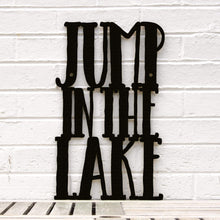 Load image into Gallery viewer, Spunky Fluff Proudly handmade in South Dakota, USA Medium / Black Jump in the Lake
