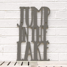 Load image into Gallery viewer, Spunky Fluff Proudly handmade in South Dakota, USA Medium / Charcoal Gray Jump in the Lake