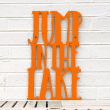 Load image into Gallery viewer, Spunky Fluff Proudly handmade in South Dakota, USA Medium / Orange Jump in the Lake