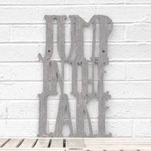 Load image into Gallery viewer, Spunky Fluff Proudly handmade in South Dakota, USA Medium / Weathered Gray Jump in the Lake