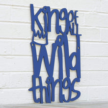 Load image into Gallery viewer, Spunky Fluff Proudly handmade in South Dakota, USA Medium / Cobalt Blue King of all the Wild Things