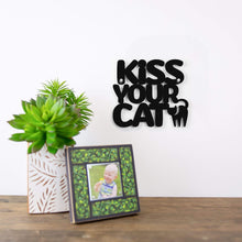 Load image into Gallery viewer, Spunky Fluff Proudly handmade in South Dakota, USA Small / Black Kiss Your Cat