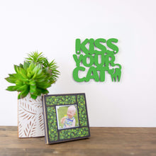 Load image into Gallery viewer, Spunky Fluff Proudly handmade in South Dakota, USA Small / Grass Green Kiss Your Cat