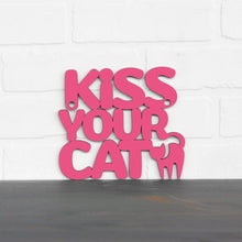 Load image into Gallery viewer, Spunky Fluff Proudly handmade in South Dakota, USA Small / Magenta Kiss Your Cat