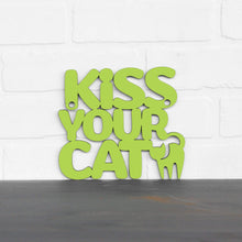 Load image into Gallery viewer, Spunky Fluff Proudly handmade in South Dakota, USA Small / Pear Green Kiss Your Cat