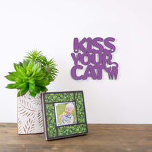 Load image into Gallery viewer, Spunky Fluff Proudly handmade in South Dakota, USA Small / Purple Kiss Your Cat