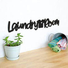 Load image into Gallery viewer, Spunky Fluff Proudly handmade in South Dakota, USA Medium / Black Laundry Room