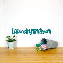 Load image into Gallery viewer, Spunky Fluff Proudly handmade in South Dakota, USA Medium / Teal Laundry Room
