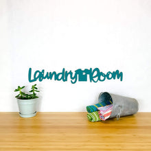 Load image into Gallery viewer, Spunky Fluff Proudly handmade in South Dakota, USA Medium / Teal Laundry Room