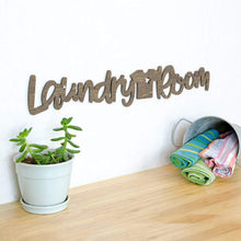 Load image into Gallery viewer, Spunky Fluff Proudly handmade in South Dakota, USA Medium / Weathered Brown Laundry Room