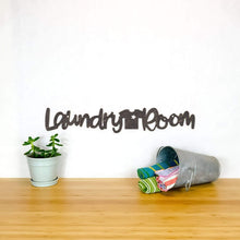 Load image into Gallery viewer, Spunky Fluff Proudly handmade in South Dakota, USA Medium / Weathered Ebony Laundry Room