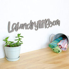 Load image into Gallery viewer, Spunky Fluff Proudly handmade in South Dakota, USA Medium / Weathered Gray Laundry Room