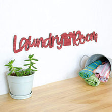 Load image into Gallery viewer, Spunky Fluff Proudly handmade in South Dakota, USA Medium / Weathered Red Laundry Room