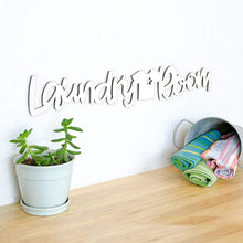 Load image into Gallery viewer, Spunky Fluff Proudly handmade in South Dakota, USA Medium / White Laundry Room