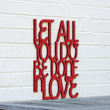 Load image into Gallery viewer, Spunky Fluff Proudly handmade in South Dakota, USA Let All You Do Be Done In Love