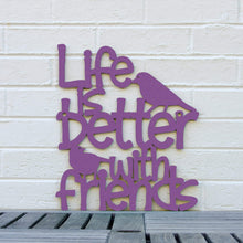 Load image into Gallery viewer, Spunky Fluff Proudly handmade in South Dakota, USA Medium / Purple Life is Better With Friends