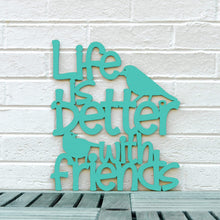 Load image into Gallery viewer, Spunky Fluff Proudly handmade in South Dakota, USA Medium / Turquoise Life is Better With Friends