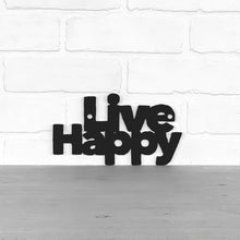 Load image into Gallery viewer, Spunky Fluff Proudly handmade in South Dakota, USA Small / Black Live Happy