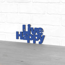 Load image into Gallery viewer, Spunky Fluff Proudly handmade in South Dakota, USA Small / Cobalt Blue Live Happy