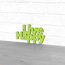 Load image into Gallery viewer, Spunky Fluff Proudly handmade in South Dakota, USA Small / Pear Green Live Happy
