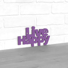 Load image into Gallery viewer, Spunky Fluff Proudly handmade in South Dakota, USA Small / Purple Live Happy