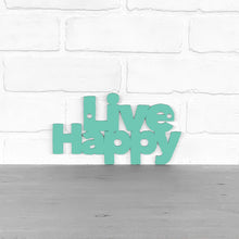 Load image into Gallery viewer, Spunky Fluff Proudly handmade in South Dakota, USA Small / Turquoise Live Happy