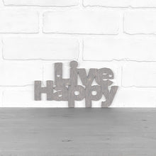 Load image into Gallery viewer, Spunky Fluff Proudly handmade in South Dakota, USA Small / Weathered Gray Live Happy