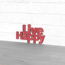 Load image into Gallery viewer, Spunky Fluff Proudly handmade in South Dakota, USA Small / Weathered Red Live Happy