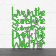 Load image into Gallery viewer, Spunky Fluff Proudly handmade in South Dakota, USA Grass Green Live In The Sunshine