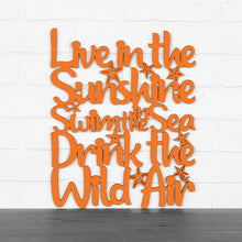 Load image into Gallery viewer, Spunky Fluff Proudly handmade in South Dakota, USA Orange Live In The Sunshine