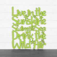 Load image into Gallery viewer, Spunky Fluff Proudly handmade in South Dakota, USA Pear Green Live In The Sunshine