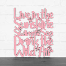 Load image into Gallery viewer, Spunky Fluff Proudly handmade in South Dakota, USA Pink Live In The Sunshine