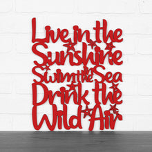 Load image into Gallery viewer, Spunky Fluff Proudly handmade in South Dakota, USA Red Live In The Sunshine