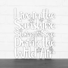 Load image into Gallery viewer, Spunky Fluff Proudly handmade in South Dakota, USA White Live In The Sunshine