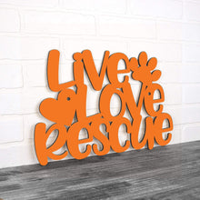 Load image into Gallery viewer, Spunky Fluff Proudly handmade in South Dakota, USA Medium / Orange Live Love Rescue
