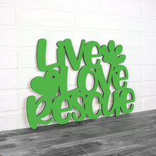 Load image into Gallery viewer, Spunky Fluff Proudly handmade in South Dakota, USA Small / Grass Green Live Love Rescue