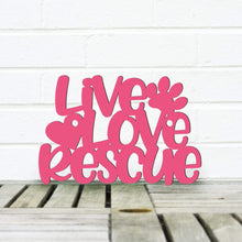 Load image into Gallery viewer, Spunky Fluff Proudly handmade in South Dakota, USA Small / Magenta Live Love Rescue