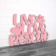 Load image into Gallery viewer, Spunky Fluff Proudly handmade in South Dakota, USA Small / Pink Live Love Rescue