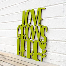 Load image into Gallery viewer, Spunky Fluff Proudly handmade in South Dakota, USA Medium / Pear Green Love Grows Here