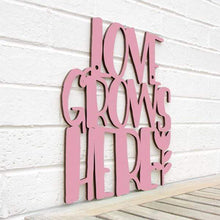 Load image into Gallery viewer, Spunky Fluff Proudly handmade in South Dakota, USA Medium / Pink Love Grows Here