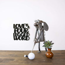 Load image into Gallery viewer, Spunky Fluff Proudly handmade in South Dakota, USA Small / Black Love Is A Four-Legged Word