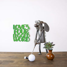 Load image into Gallery viewer, Spunky Fluff Proudly handmade in South Dakota, USA Small / Grass Green Love Is A Four-Legged Word