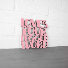 Load image into Gallery viewer, Spunky Fluff Proudly handmade in South Dakota, USA Small / Pink Love Is A Four-Legged Word