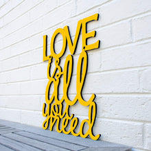 Load image into Gallery viewer, Spunky Fluff Proudly handmade in South Dakota, USA Medium / Yellow Love is All You Need