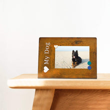 Load image into Gallery viewer, Prairie Dance Proudly Handmade in South Dakota, USA "Love my dog", Magnetic Frame