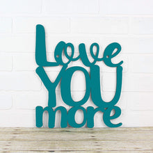 Load image into Gallery viewer, Spunky Fluff Proudly handmade in South Dakota, USA Medium / Teal Love You More