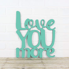 Load image into Gallery viewer, Spunky Fluff Proudly handmade in South Dakota, USA Medium / Turquoise Love You More

