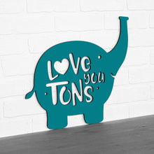 Load image into Gallery viewer, Spunky Fluff Proudly handmade in South Dakota, USA Medium / Teal Love You Tons