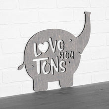 Load image into Gallery viewer, Spunky Fluff Proudly handmade in South Dakota, USA Medium / Weathered Gray Love You Tons