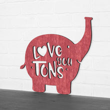 Load image into Gallery viewer, Spunky Fluff Proudly handmade in South Dakota, USA Medium / Weathered Red Love You Tons